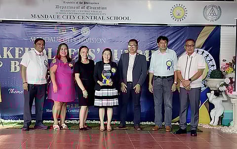 NUTRIASIA Cebu, represented by Julie Quiñanola (center), HR operations manager for Visayas and Mindanao stood proud in the company of other individuals and groups recognized by the Schools Division Office of Mandaue City, Cebu during the division’s annual stakeholder recognition event.