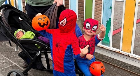 The three children of Roxanne Barcelo