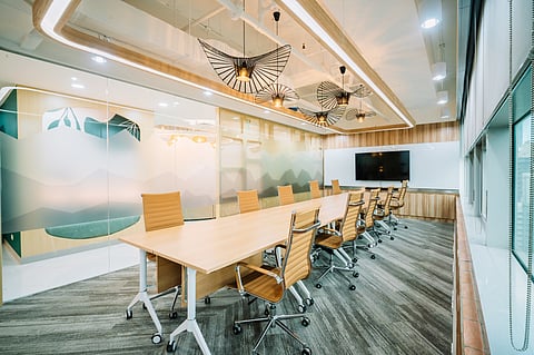ONE of work.able's meeting rooms perfect for office workers.
