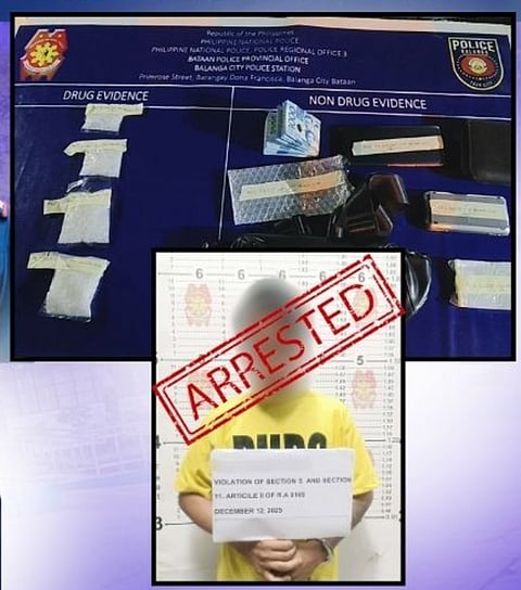 Some P1.1-million worth of illegal drugs were confiscated during a buy-bust operation at Barangay Tuyo in Balanga City, Bataan on December 12, 2025.