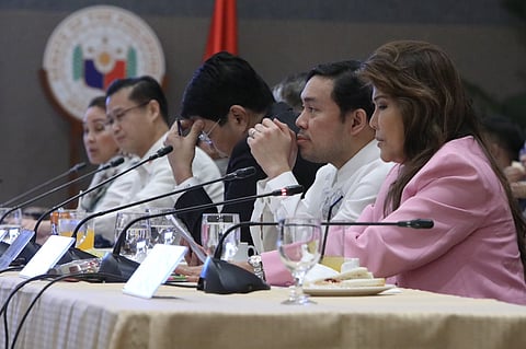Lawmakers discuss budgets from different sectors for the first day of the Bicameral committee at PICC, Pasay City on Saturday, 13 December.