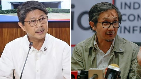 House Speaker and Isabela Rep. Faustino “Bojie” Dy and Secretary of Public Works and Highways Vince Dizon