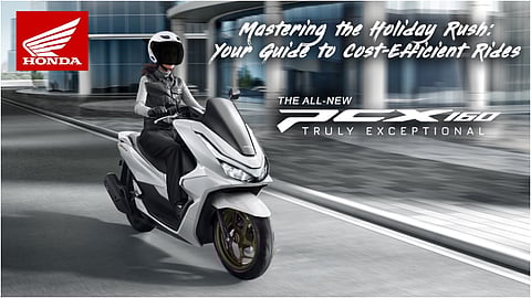 QUIETER rides through holiday traffic highlight how a fuel-efficient scooter can ease daily errands and long December trips.