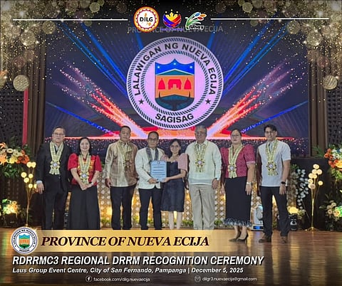 Nueva Ecija won the Gawad Kalasag Seal of Excellence for the third year, with the Regional Disaster Risk Reduction and Management Council 3 (RDRRMC3) holding the award ceremony at the Laus Group Event Centre in the City of San Fernando, Pampanga on December 5, 2025.