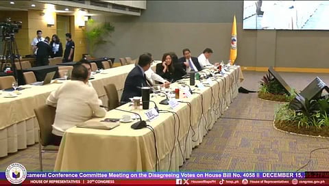 HOUSE of Representatives conferees remain at the Philippine International Convention Center after the Senate announced its decision to postpone the supposed third day of bicameral talks on the 2026 proposed budget, Monday, 15 December 2025.