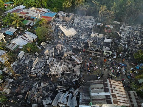 THE Malasakit Team of Senator Christopher ‘Bong’ Go distribute various aid to fire victims in Barangay Milagrosa, Puerto Princesa City, Palawan.