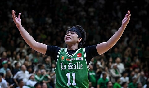 JACOB Cortez basks in the glory of winning a UAAP title after winning an NCAA championship with San Beda in 2023.