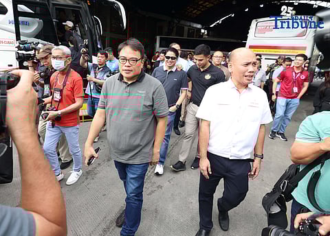 OFFICIALS from the Metropolitan Manila Development Authority, Department of Transportation, Land Transportation Office, and Land Transportation Franchising and Regulatory Board inspect provincial bus terminals in Cubao, Quezon City during the holiday travel period.