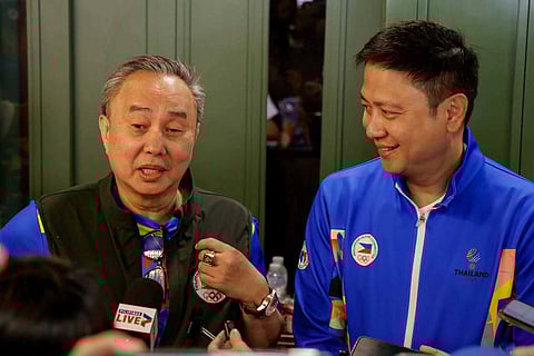 THE teamwork between two of the country’s top sports leaders, Philippine Sports Commission chairman Patrick ‘Pato’ Gregorio (right) and Philippine Olympic Committee president Abraham ‘Bambol’ Tolentino, yielded a very positive result for Filipino athletes in the 33rd Southeast Asian Games.