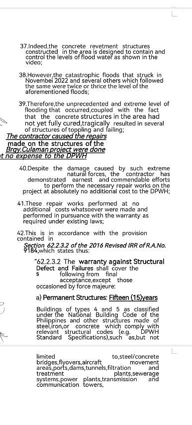 DPWH inspection reports show a P96.5 million flood control project in Davao Occidental underwent repairs after 2022 flooding amid ongoing graft allegations.