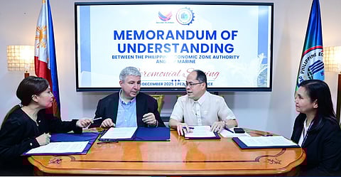 Polish Investment and Trade Agency head, Bartek Wasiewski (2nd from left) and PEZA Director General Tereso Panga (3rd from left) discussed the two MOUs last 11 December to be Investment Promotion Partners.