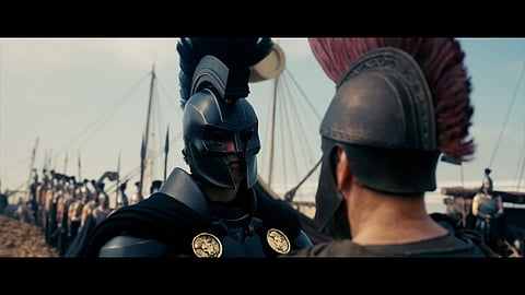 Matt Damon’s Odysseus faces perilous seas and towering monsters in the first trailer for Christopher Nolan’s The Odyssey.