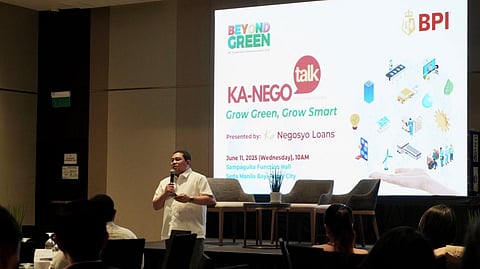 OCOC Ocliasa, head of BPI Business Banking, engages with entrepreneurs at the Ka-Nego Talk event in Parañaque City.