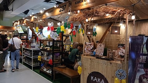 One of the 300 kiosks of MSMEs featured for this year's DTI's Christmas Village at the SM Megamall, Mandaluyong City, which opened on Tuesday.