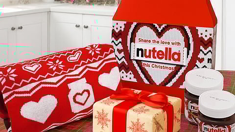 PERSONALIZED Nutella jars — a heartfelt touch this holiday season. Available at the Nutella Express train.