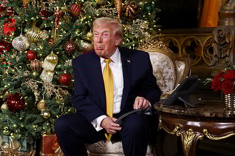 TRUMP did not share that same bonhomie with rival Democrats in spreading some Yuletide cheer.