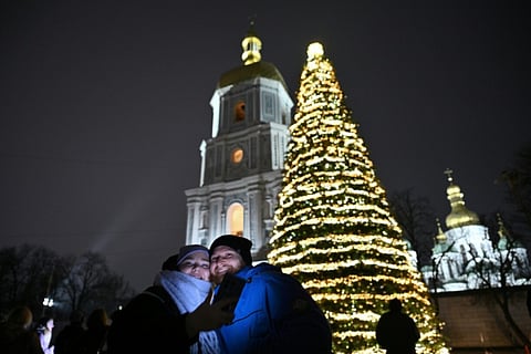 Kyiv’s wartime Christmas showcases city’s ‘split’ reality