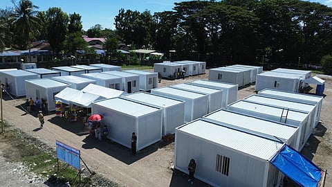 DHSUD's modular shelter units