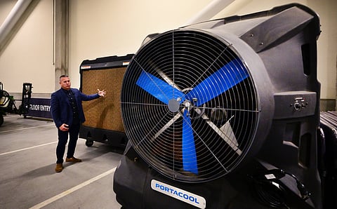 OTTO Benedict, vice president of operations for the company that manages the SoFi Stadium, explains how they can avert the searing weather when the United States, Mexico and Canada host the 2026 World Cup.