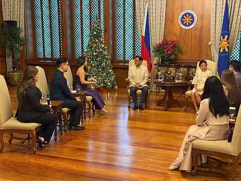Filipino-American singer and “America’s Got Talent” grand winner Jessica Sanchez Sanchez paid a courtesy call to President Ferdinand R. Marcos Jr. at the Malacañan Palace on Tuesday, 30 December. (Contributed photo from MPC pool)