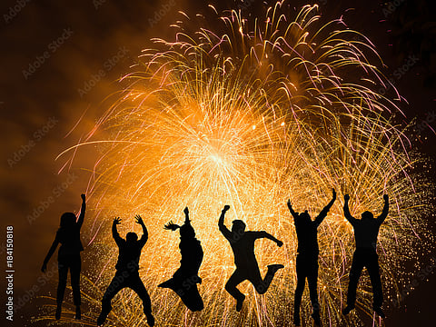 LEAPING at midnight is done by Filipinos as a joyful ritual for growth, prosperity, and hope in the new year.