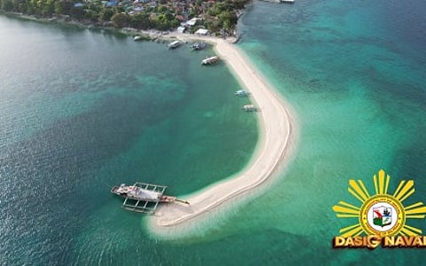 THE shifting sandbar of Higatangan Island in Naval town, Biliran province in this undated photo. The ongoing electrification project in Higatangan Island through a submarine cable connection is expected to drive economic growth and improve the lives of residents.