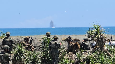 Armed Forces of the Philippines hold live fire exercise with American counterpart during Balikatan Exercise in Aparri, Cagayan in April 2025. (Photo by Lade Kabagani)