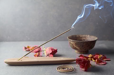 LIGHT a stick or cone, place it in a safe, open area, and follow the smoke’s gentle trails for good luck in your living spaces.