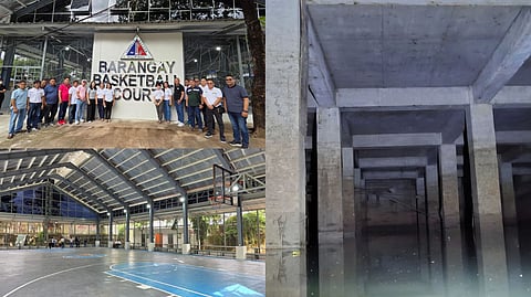 Barangay Basketball Court which also serves as a detention basin in Palmera Homes III in Novaliches, Quezon City.