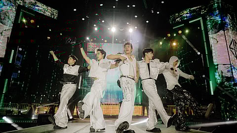 SB19 electrifies the crowd at NYE at the 5th, delivering high-energy choreography and hit after hit as BGC welcomes 2026.