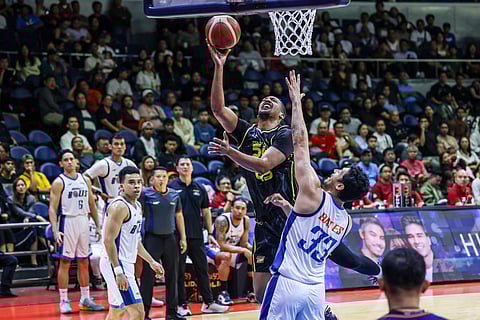 Brandon Ganuelas-Rosser and the TNT Tropang 5g roll past Meralco, 109-92, in Game 2 of the PBA Season 50 Philippine Cup semifinals.