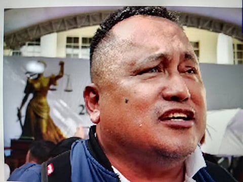 59-year old Eduardo Regio, Land Bank Employee hurdle the bar for the 11th time