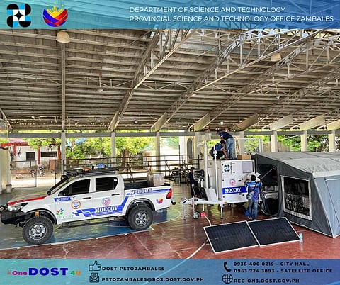 The DOST Central Luzon deployed a Mobile Command and Control Vehicle (MOCCOV) to the Provincial Government at the covered court of the Zambales Sports Complex in Iba, Zambales on January 7, 2026.