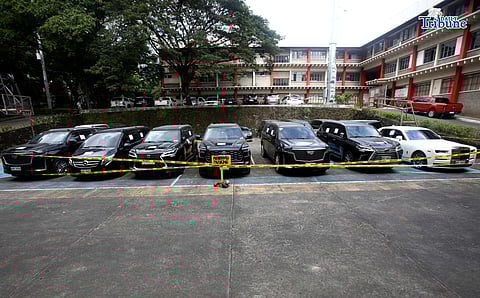 (January 09 2026) The eight luxury vehicles owned by former congressman Zaldy Co, parked at the Independent Commission for Infrastructure (ICI) office in Taguig on Friday, January 9, 2026. After the Bureau of Customs and the PNP-HPG seized and surrendered to ICI. Photo/Analy Labor