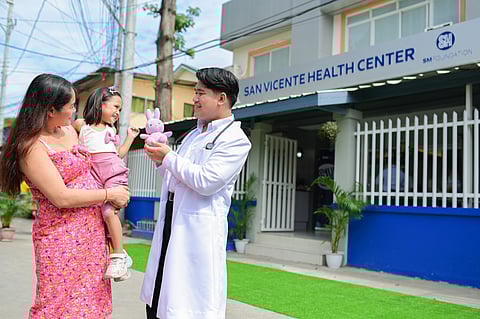 New San Vicente Health Center in Quezon City. The health center is set to better serve over 15,000 residents from four different barangays after the SM Foundation completes its renovation.