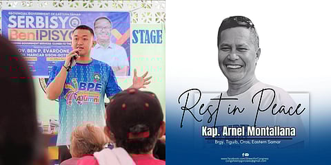 EASTERN Samar Governor Ralph Vincent Evardone (left) orders tighter security following the brutal murder of barangay captain Arnel Montallana (right).