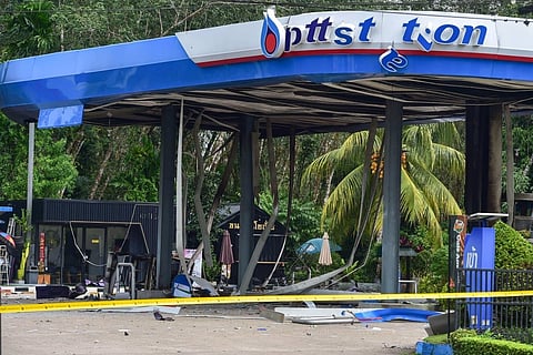 Petrol stations bombed