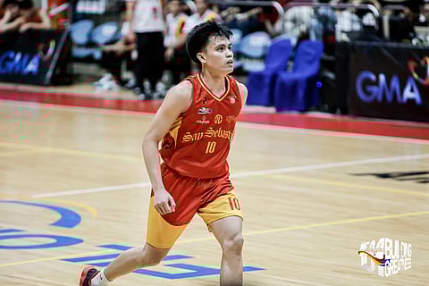 Jhuniel Dela Rama of the San Sebastian Golden Stags