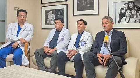 Dr. Fabio Enrique Posas (far right) together with the St. Lukes cardiovarsicular