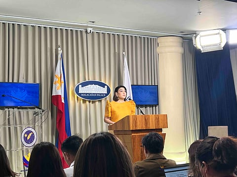 Palace Press Briefer, Undersecretary Claire Castro