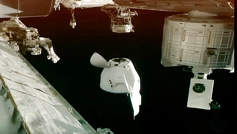 THE SpaceX Crew Dragon Endeavor spacecraft carrying NASA astronauts Mike Fincke and Zena Cardman, Japan Aerospace Exploration Agency’s Kimiya Yui, and Russian cosmonaut Oleg Platonov, undocks from the International Space Station on 14 January 2026.