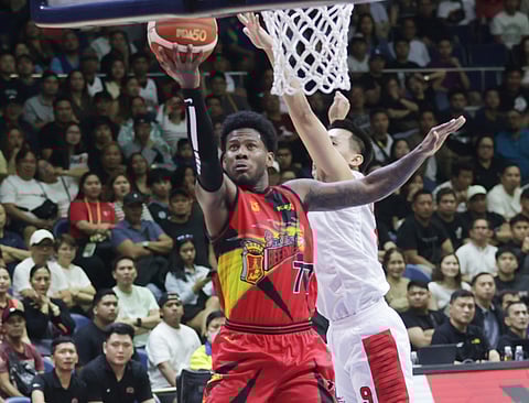 CJ Perez goes 12-for-12 from the field in the first quarter enroute to a personal-best 41 points in San Miguel Beer's finals seat-clinching 101-88 Game 6 win over Barangay Ginebra in the PBA Season 50 Philippine Cup semifinals.