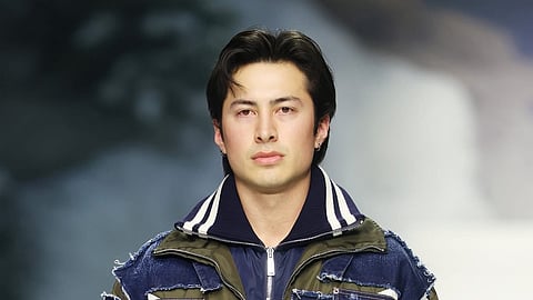 HUDSON Williams shines on the runway.