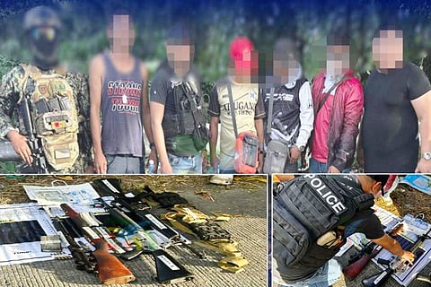 Loose firearms were seized by authorities during an entrapment operation at Barangay Dalumangcob, Sultan Kudarat, Maguindanao del Norte on Friday afternoon, January 16, 2026.