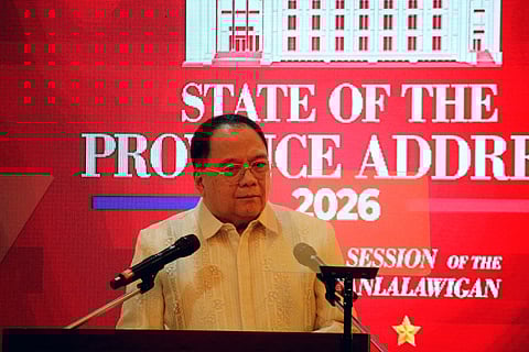 Governor Hermogenes E. Ebdane Jr. during his State of the Province Address in Iba, Zambales on January 19, 2026.