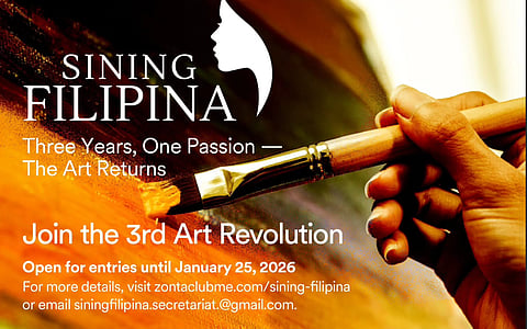 Now on its third year, Sining Filipina celebrates female artistry, and invites them to showcase their work for their 2026 competition.