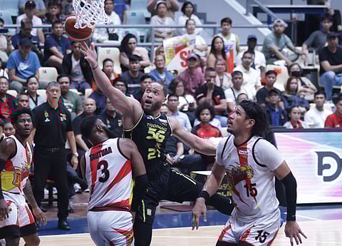 Kelly Williams anchors TNT to a 96-91 Game 1 win over San Miguel Beer in the PBA Season 50 Philippine Cup finals.