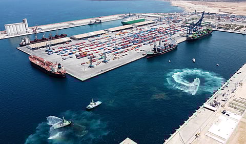 LOADING docks at the port of Libya’s northwestern city of Misrata.