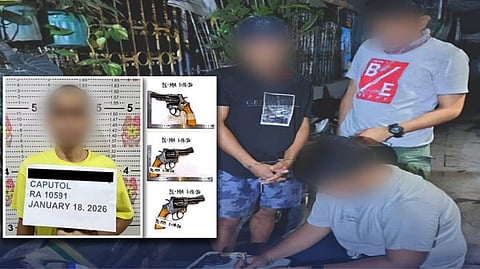 Man with illegal firearms arrested