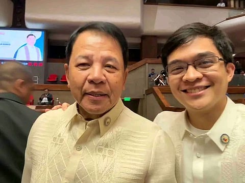 Construction Workers Solidarity representative Edwin Gardiola and Batangas 1st district representative Leandro Leviste.